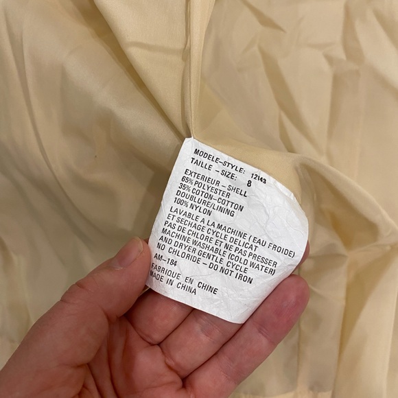 VINTAGE Sears Beige Trench Coat Vintage Size 8 Modern Size Small - Picture 16 of 16